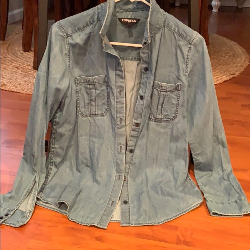 Express sz xs Lght wash denim